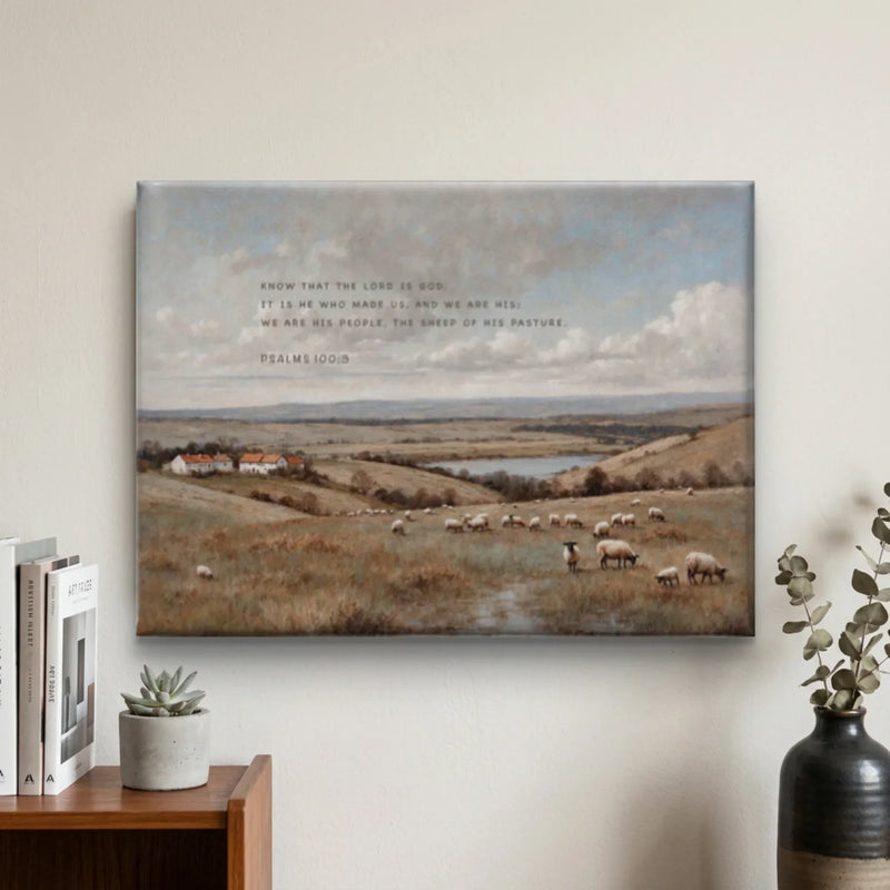 Psalms 100:3| Modern Christian Canvas