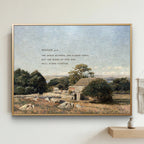 Isaiah 40:8 Modern Christian Art Print