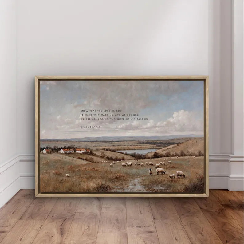 Psalms 100:3 | Modern Christian Art Print