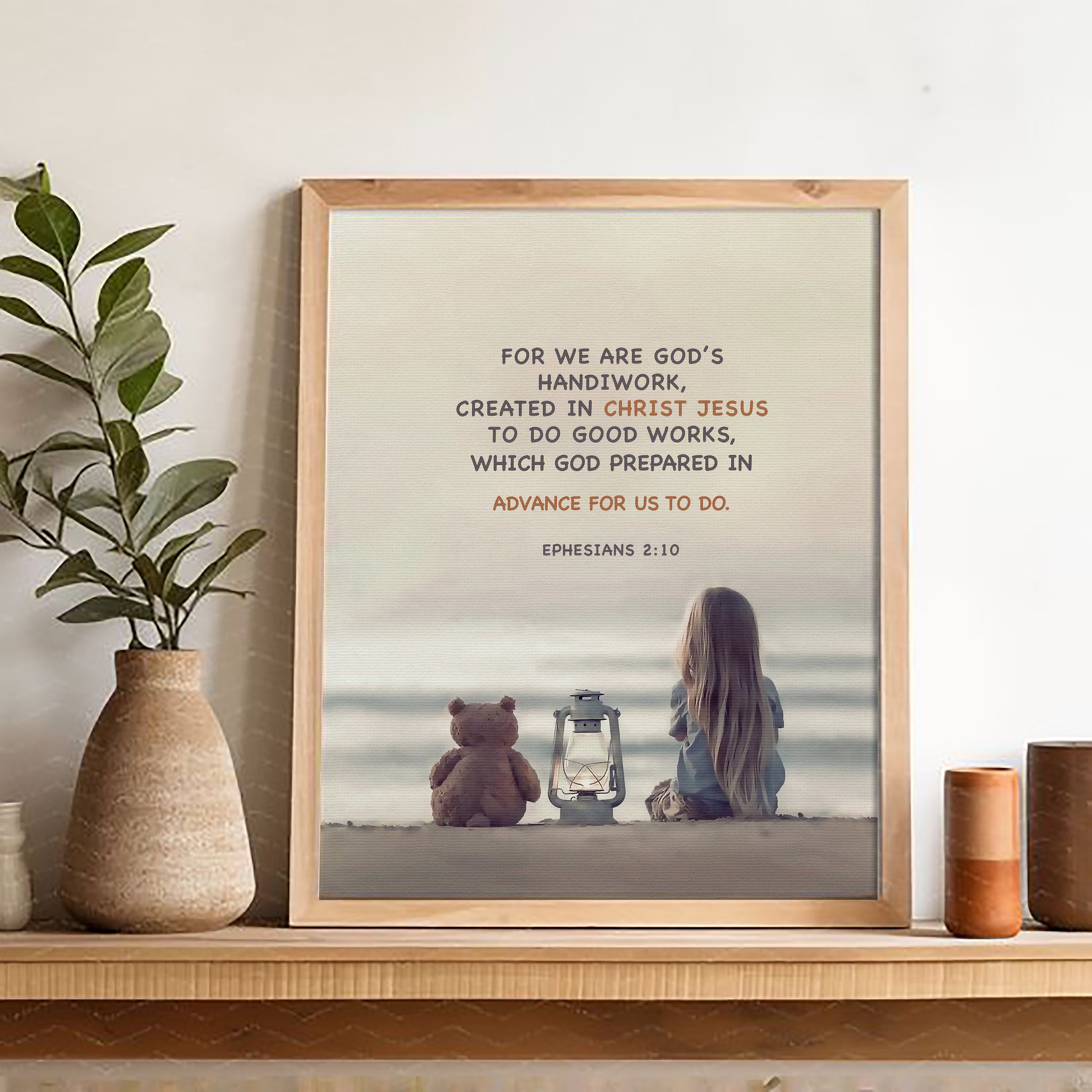 Ephesians 2:10 Kids Bible Verse Print