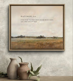 Matthew 11:28 | Modern Christian Art Print