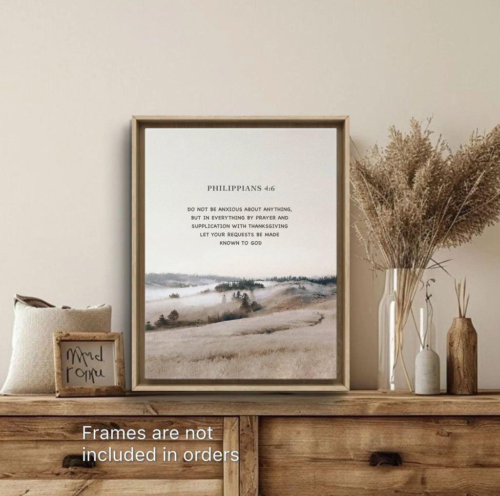 Philippians 4:6 | Modern Christian Art Print