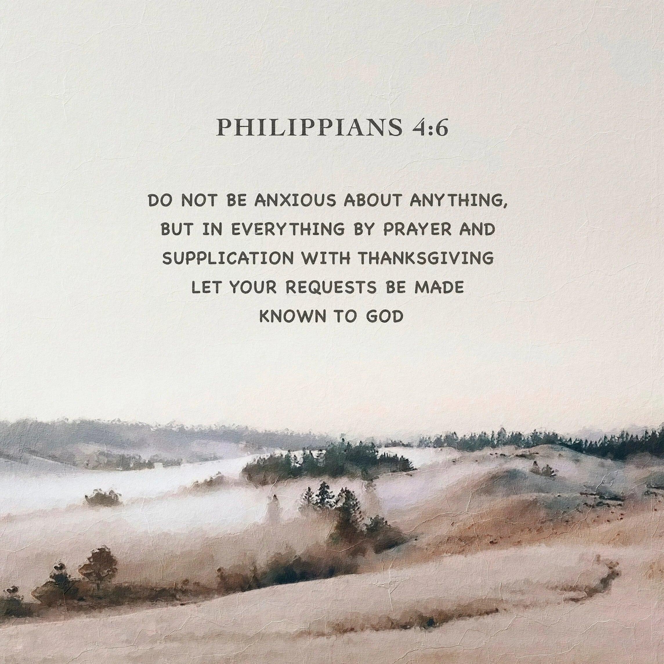 Philippians 4:6 | Modern Christian Art Print