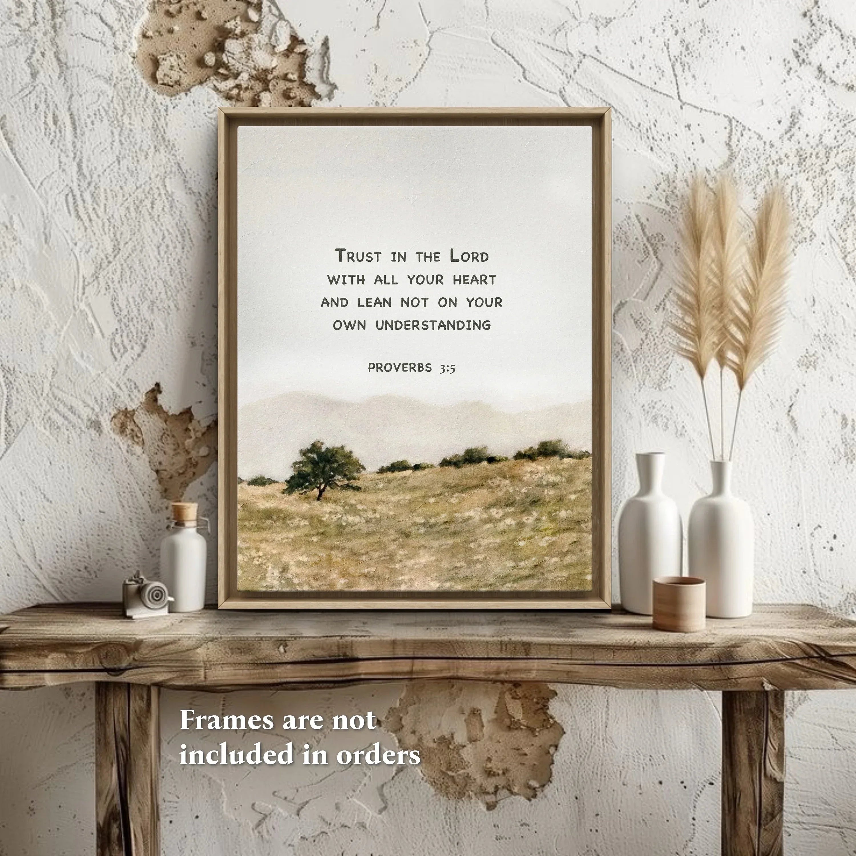 Proverbs 3:5 | Modern Christian Art Print