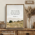 Proverbs 3:5 | Modern Christian Art Print