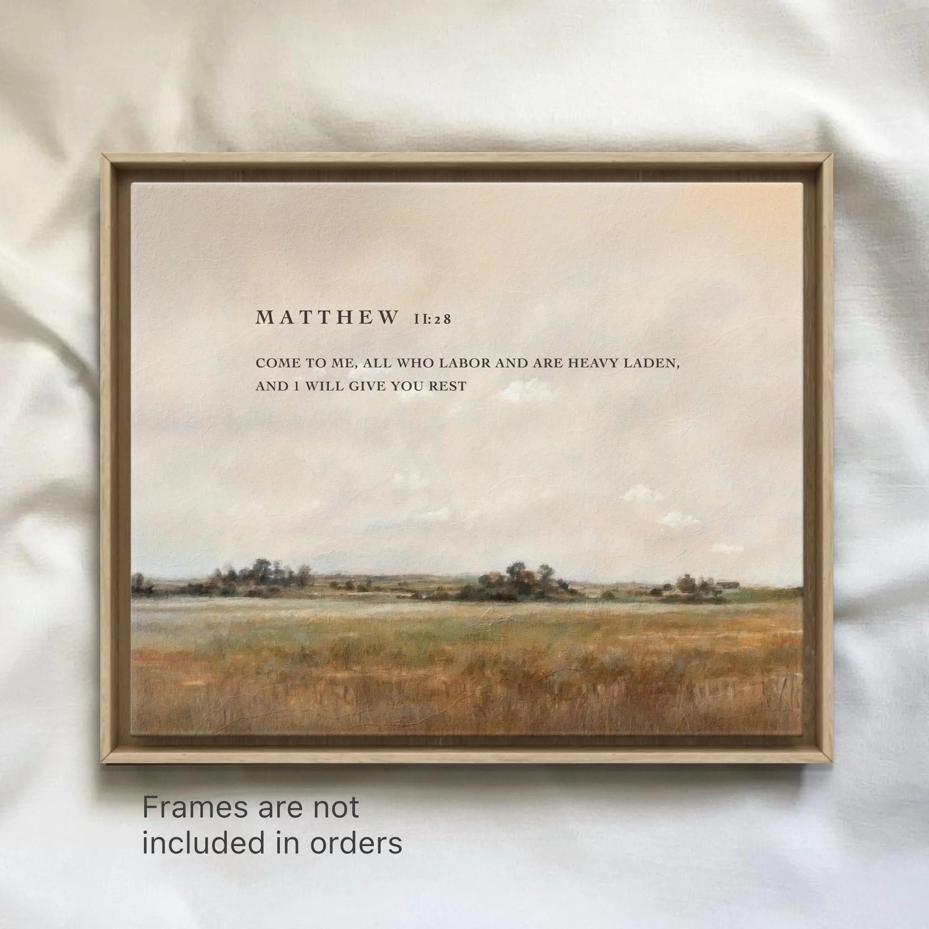 Matthew 11:28 | Modern Christian Art Print