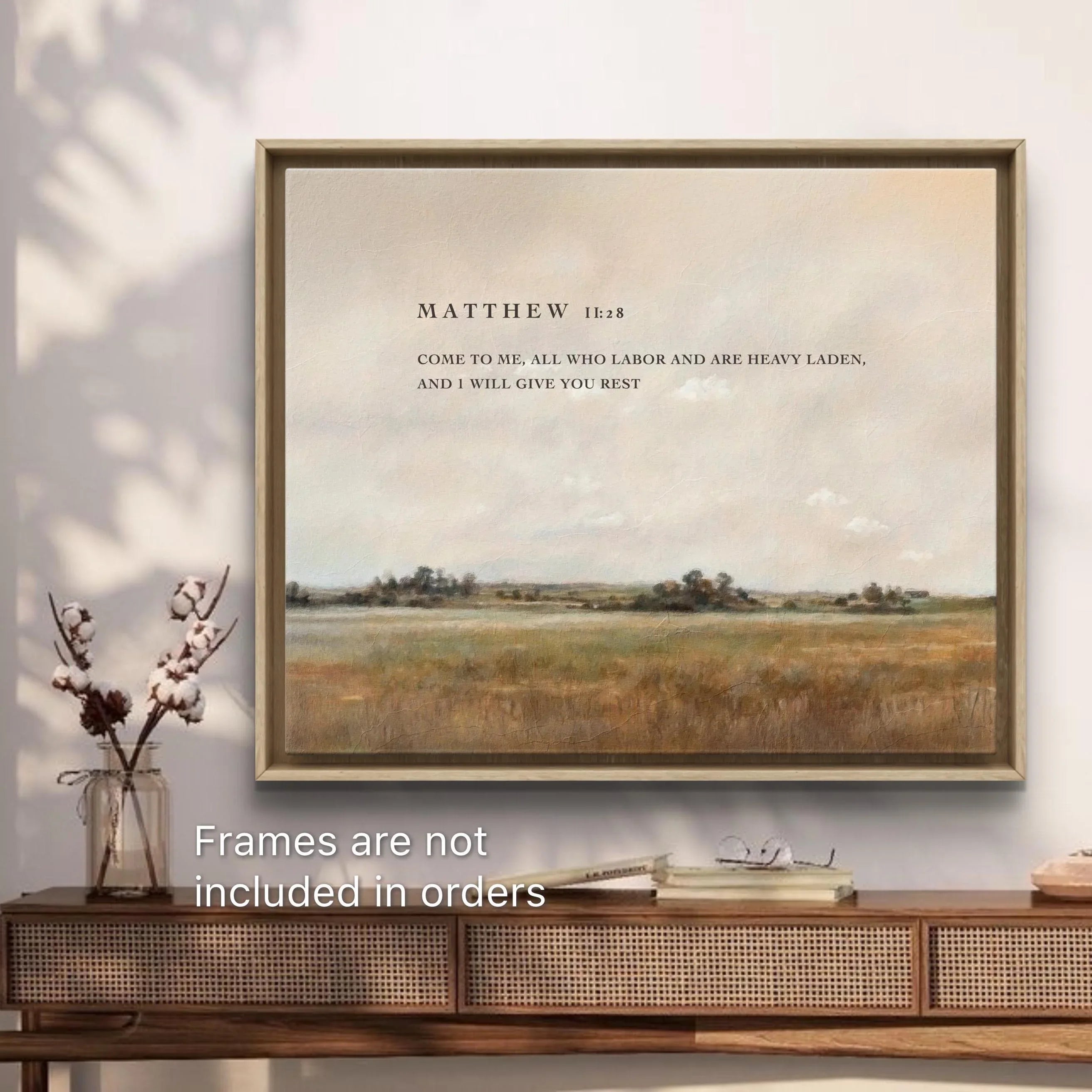 Matthew 11:28 | Modern Christian Art Print