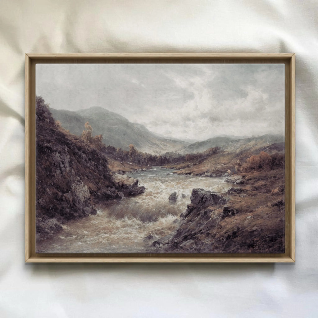 Vintage Rustic Landscape Print