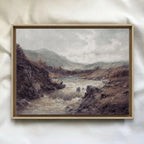 Vintage Rustic Landscape Print