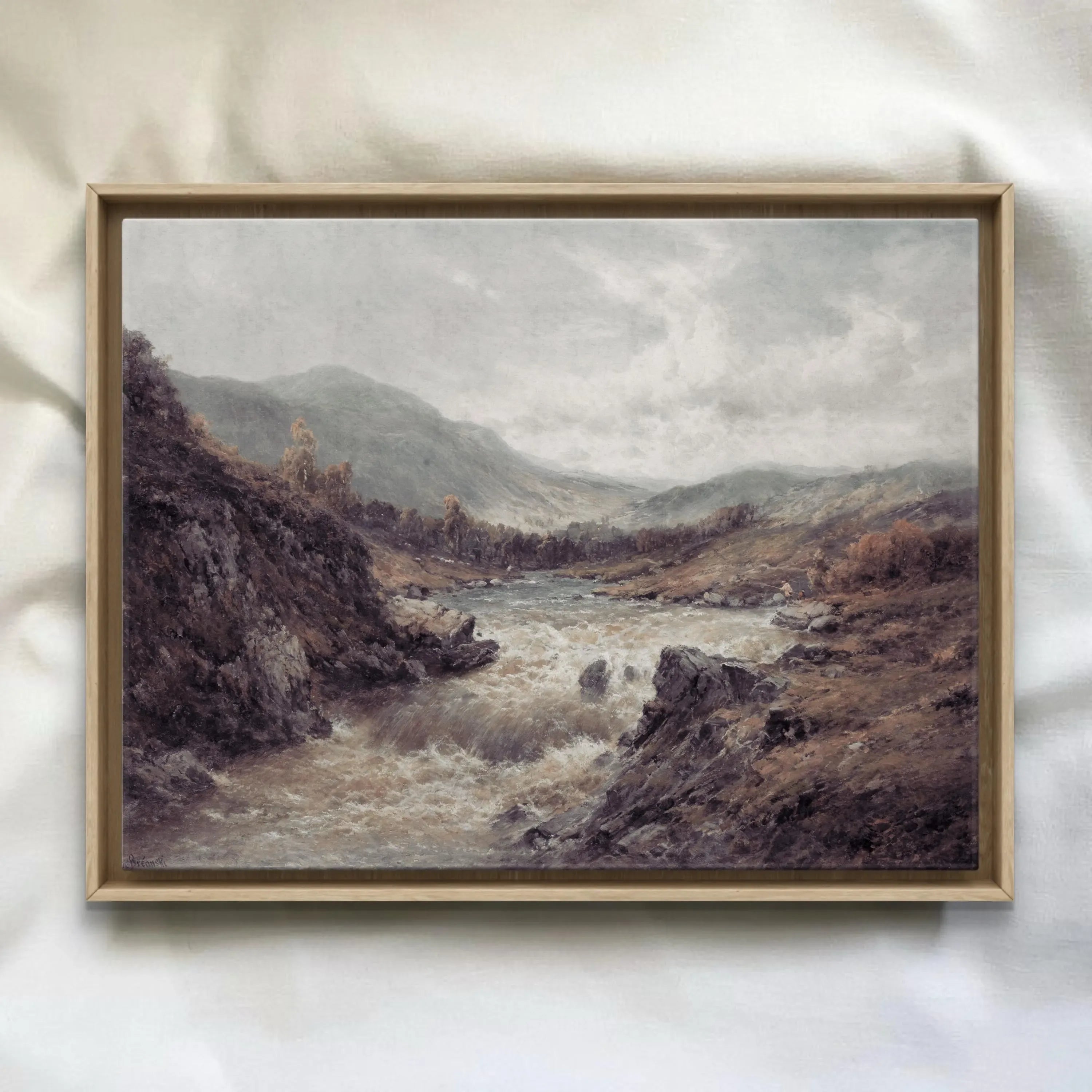 Vintage Rustic Landscape Print