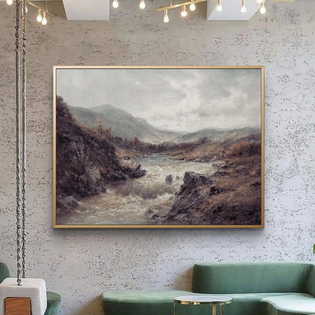 Vintage Rustic Landscape Print