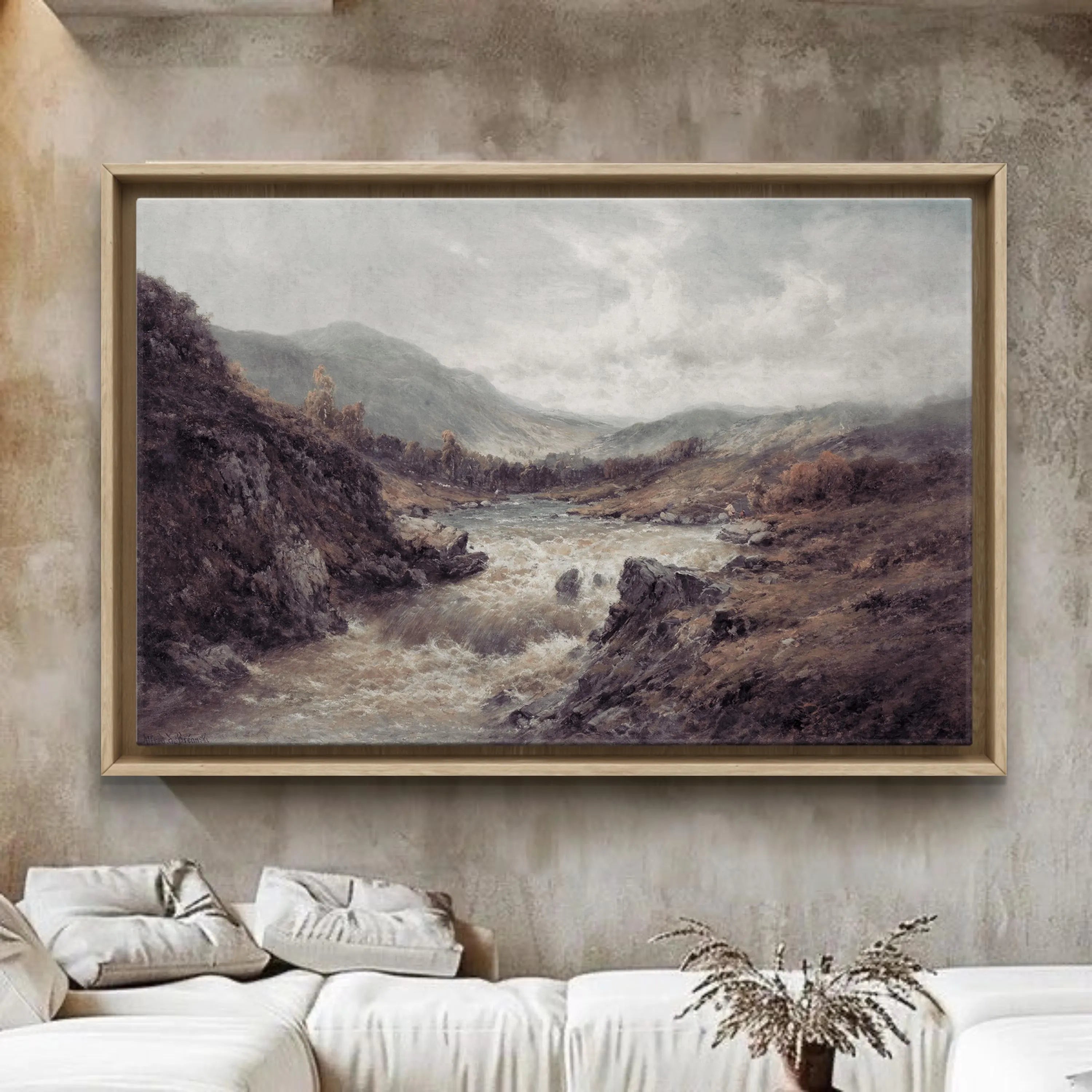 Vintage Rustic Landscape Print