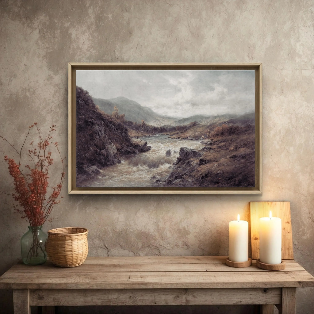Vintage Rustic Landscape Print
