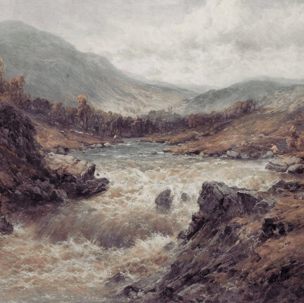 Vintage Rustic Landscape Print