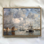 Vintage Rustic Seascape Print