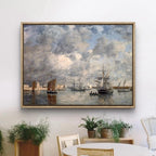 Vintage Rustic Seascape Print