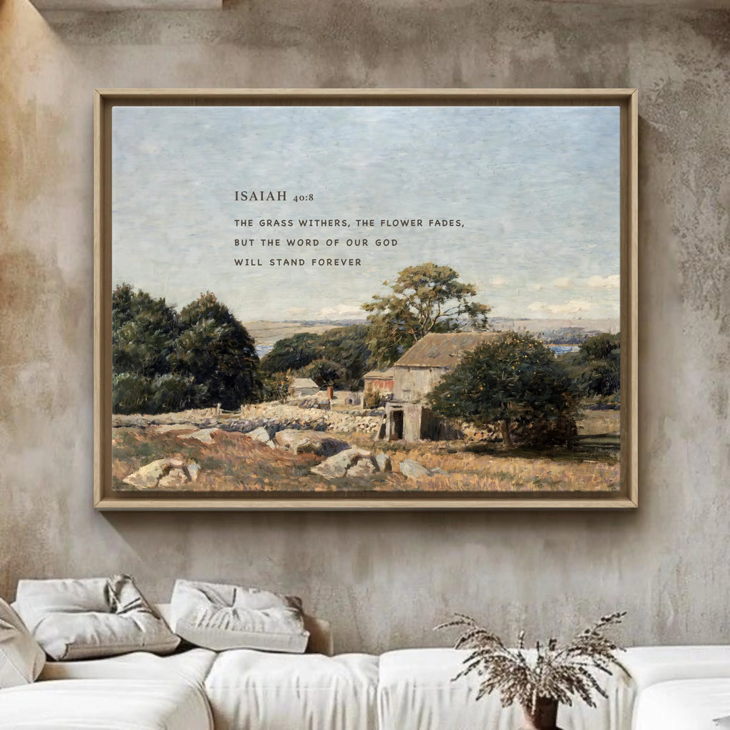Isaiah 40:8 | Modern Christian Art Print