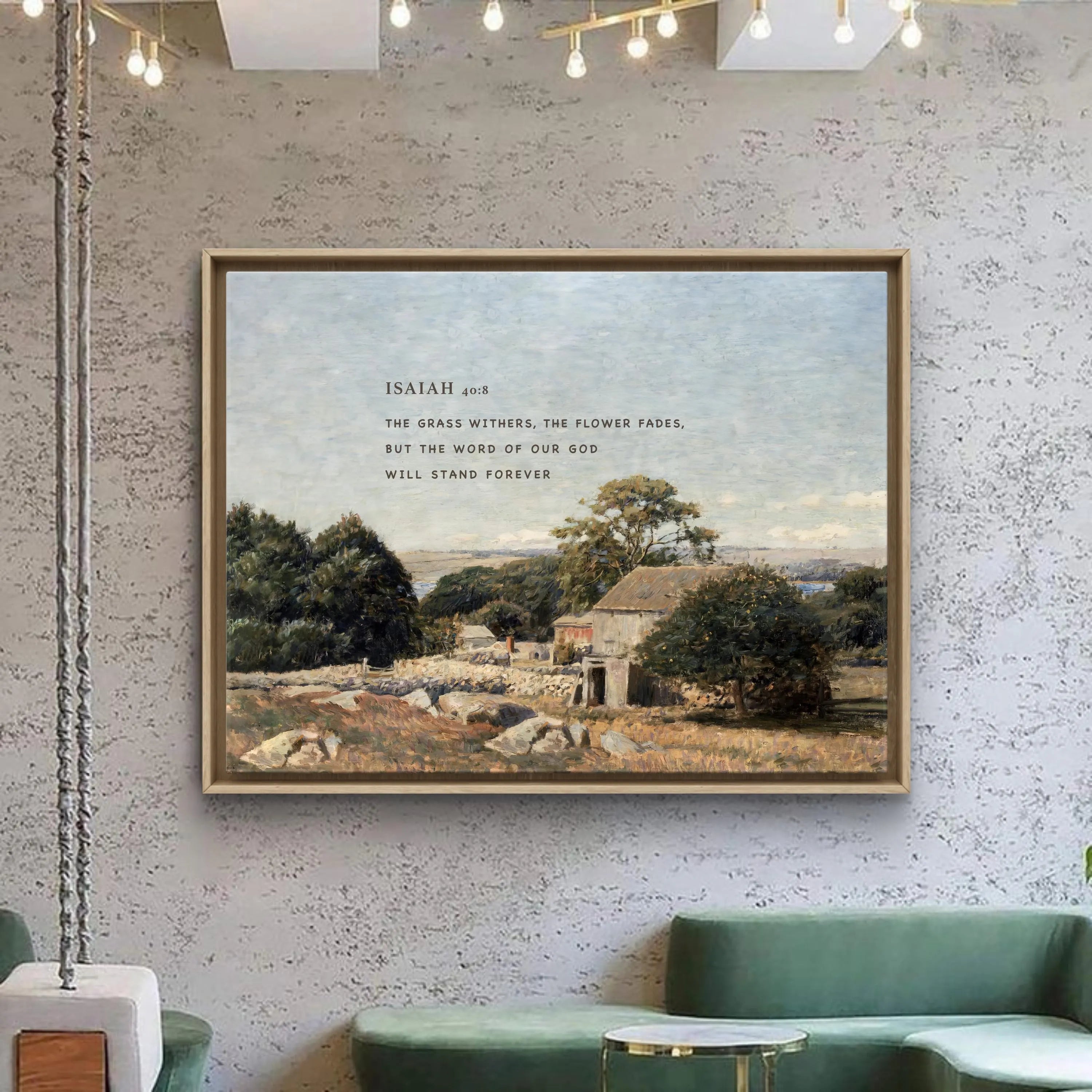 Isaiah 40:8 | Modern Christian Art Print