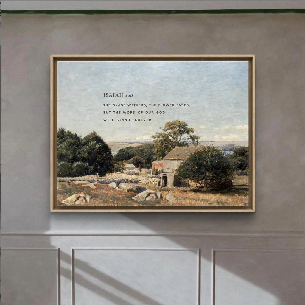 Isaiah 40:8 | Modern Christian Art Print