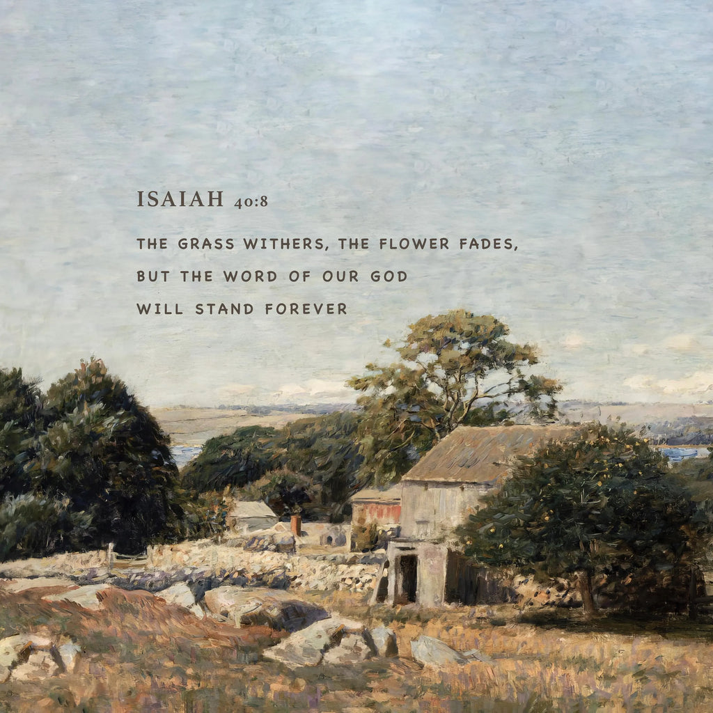 Isaiah 40:8 | Modern Christian Art Print