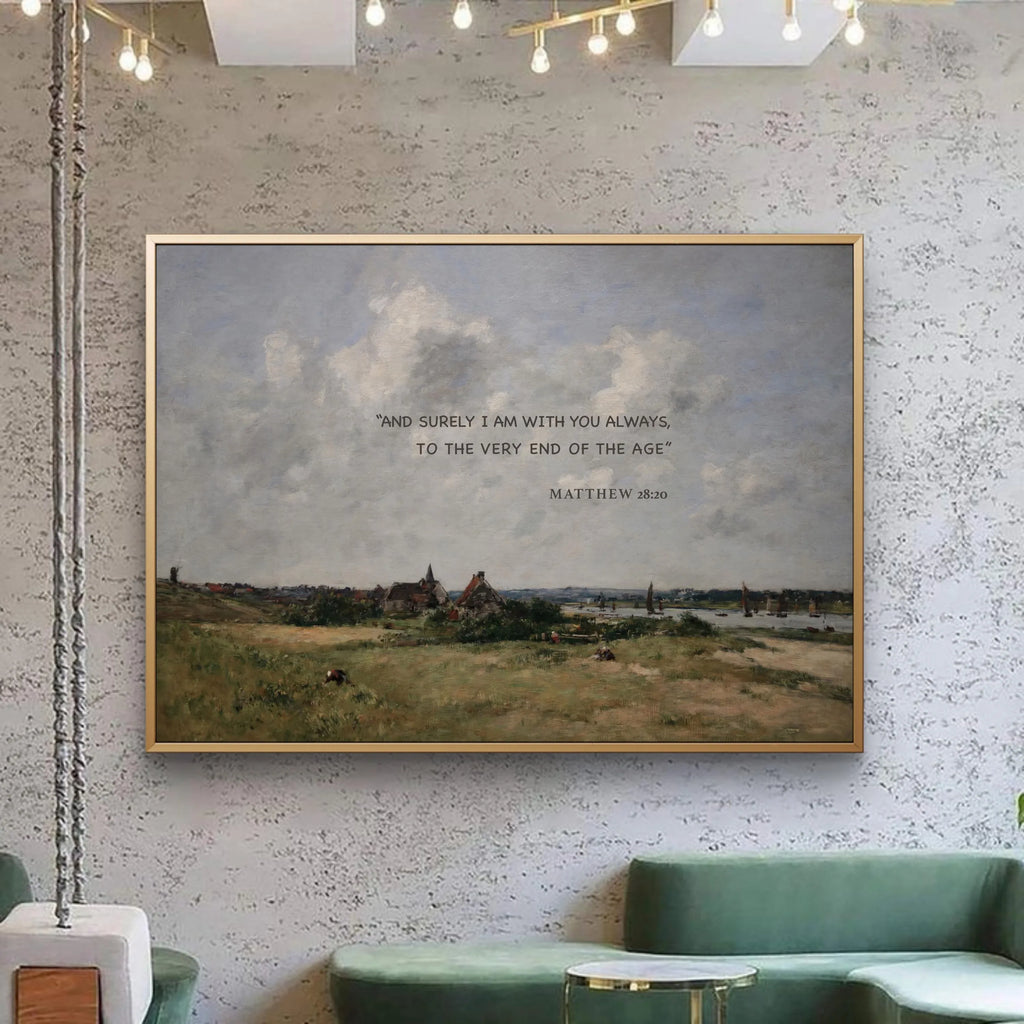 Matthew 28:20| Modern Christian Art Print