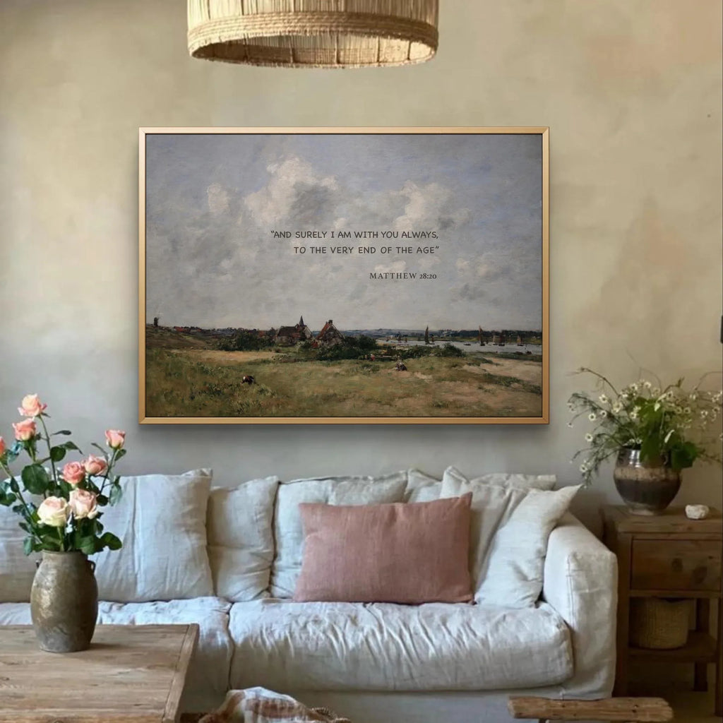 Matthew 28:20| Modern Christian Art Print