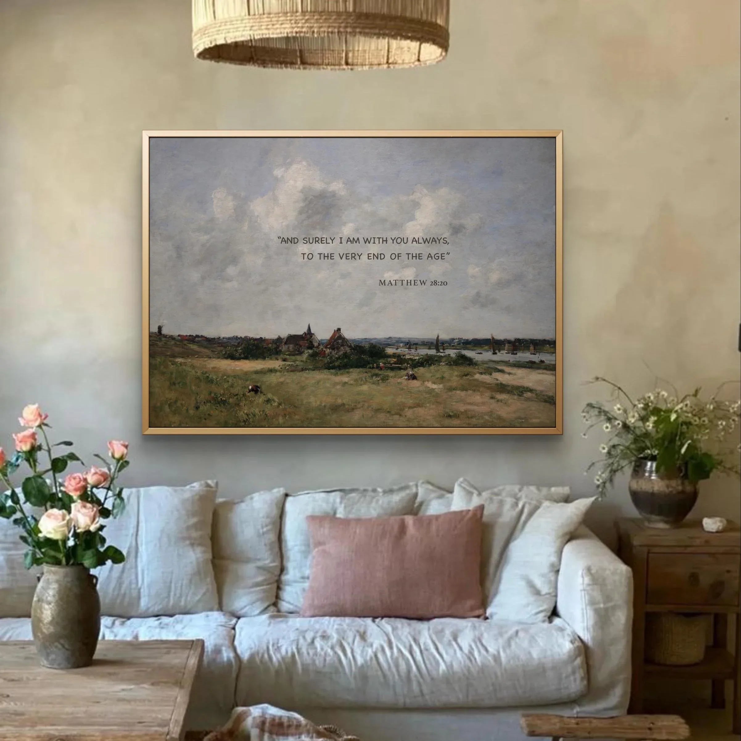 Matthew 28:20| Modern Christian Art Print