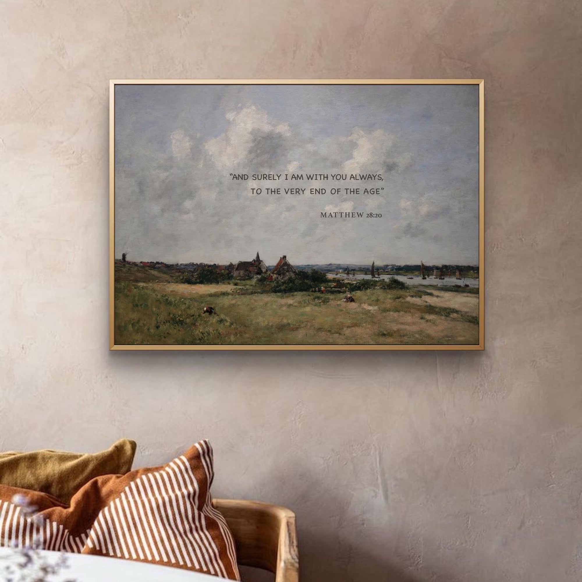Matthew 28:20| Modern Christian Art Print