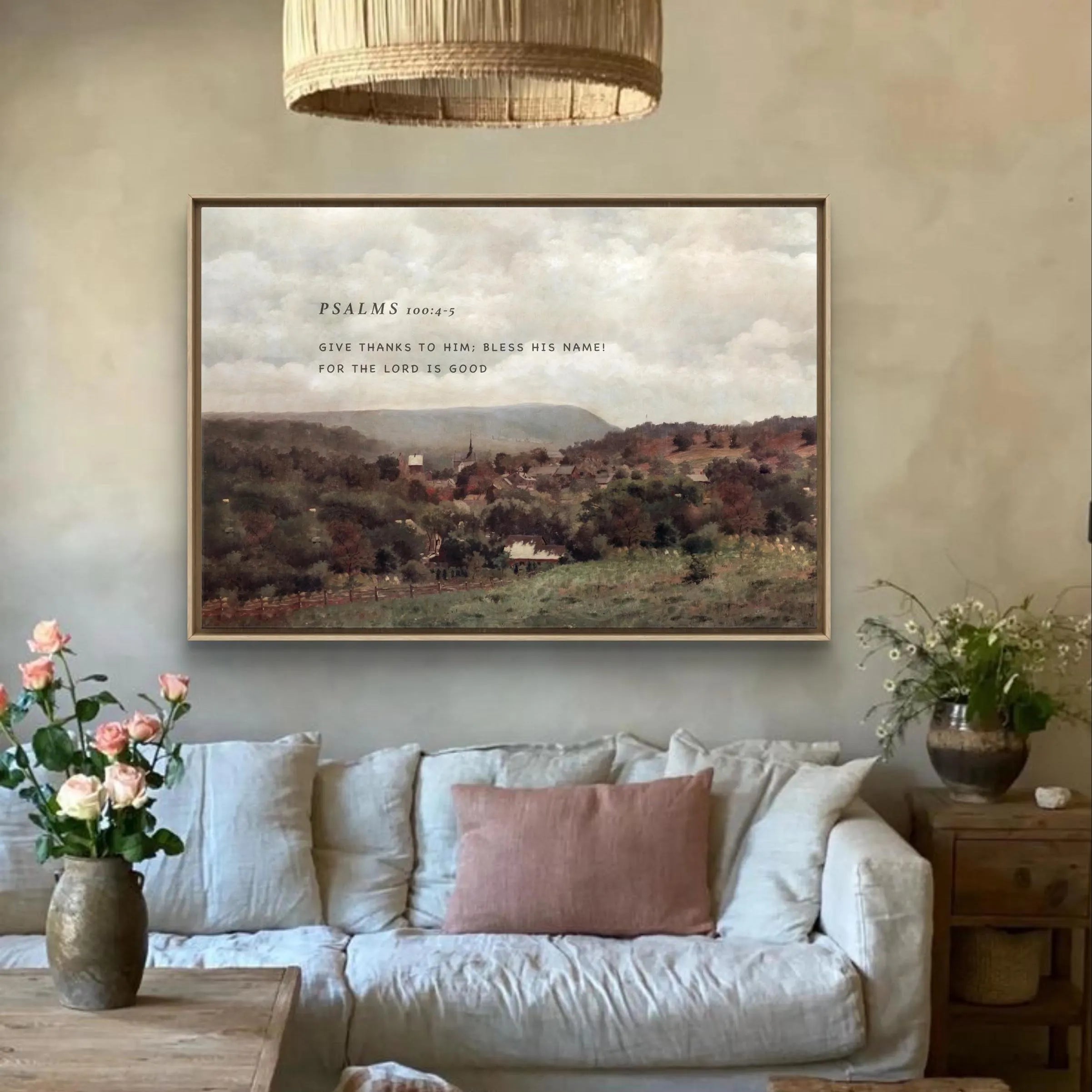 Psalms 100:4-5 | Modern Christian Art Print