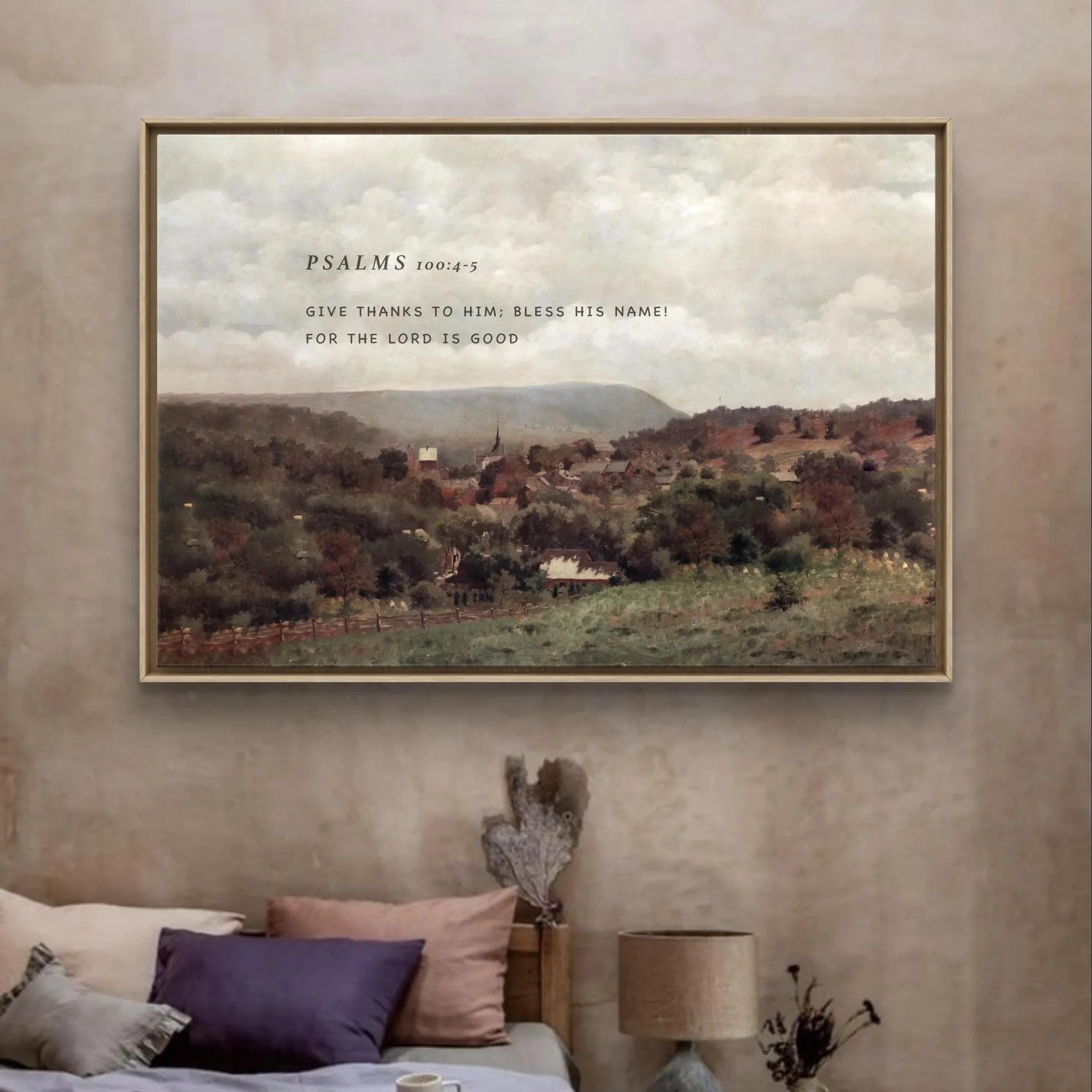 Psalms 100:4-5 | Modern Christian Art Print