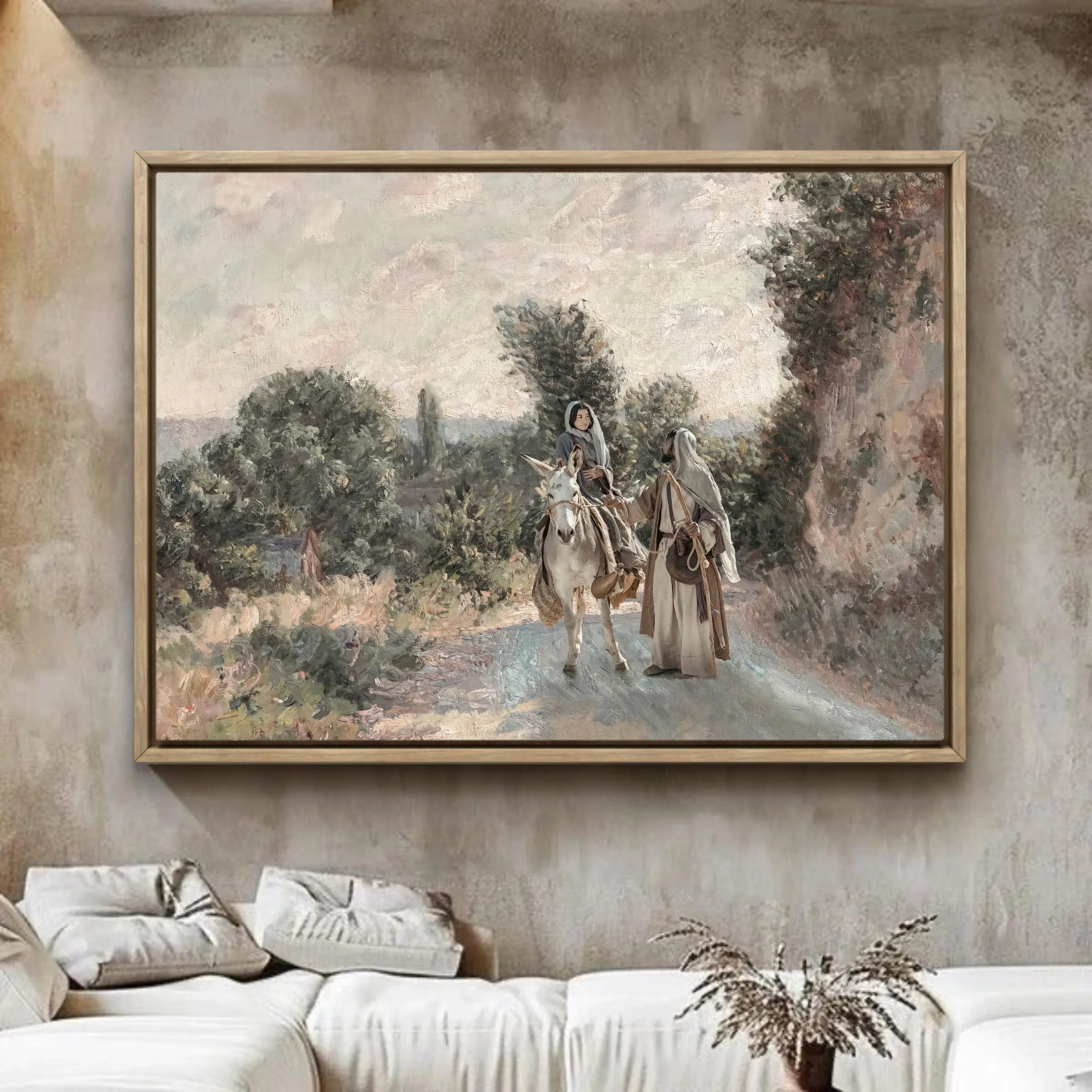 Nativity Scene | Modern Christian Art Print
