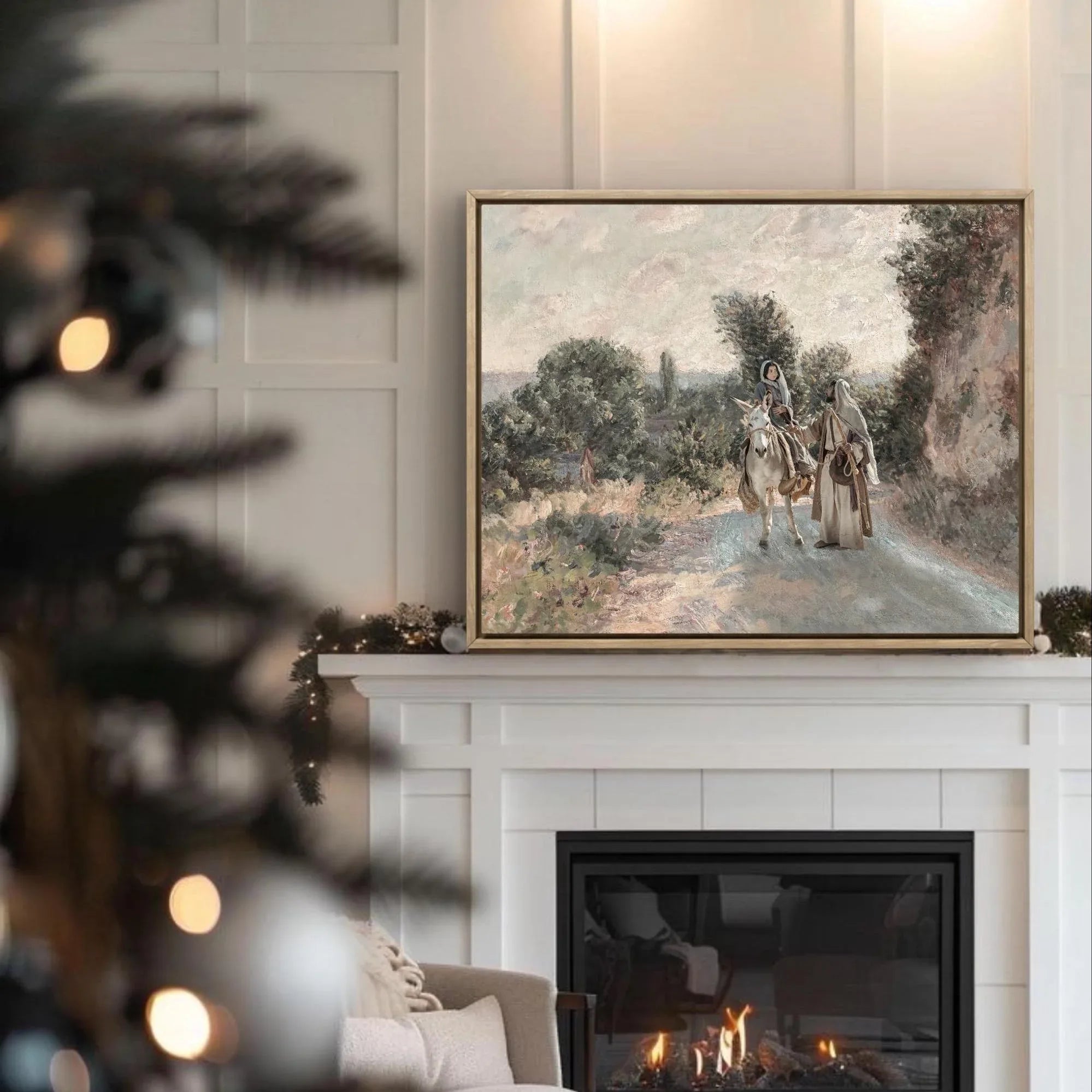 Nativity Scene | Modern Christian Art Print
