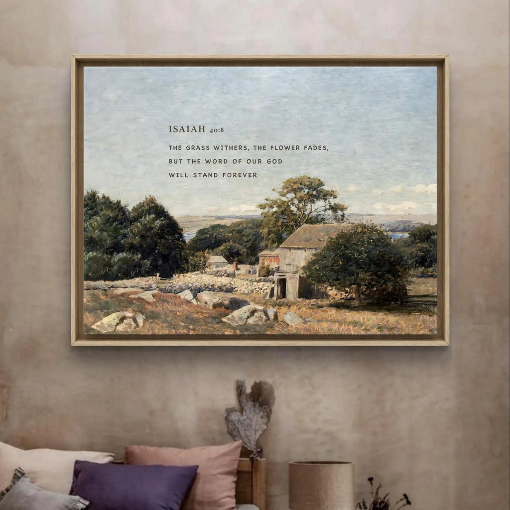 Isaiah 40:8 | Modern Christian Art Print