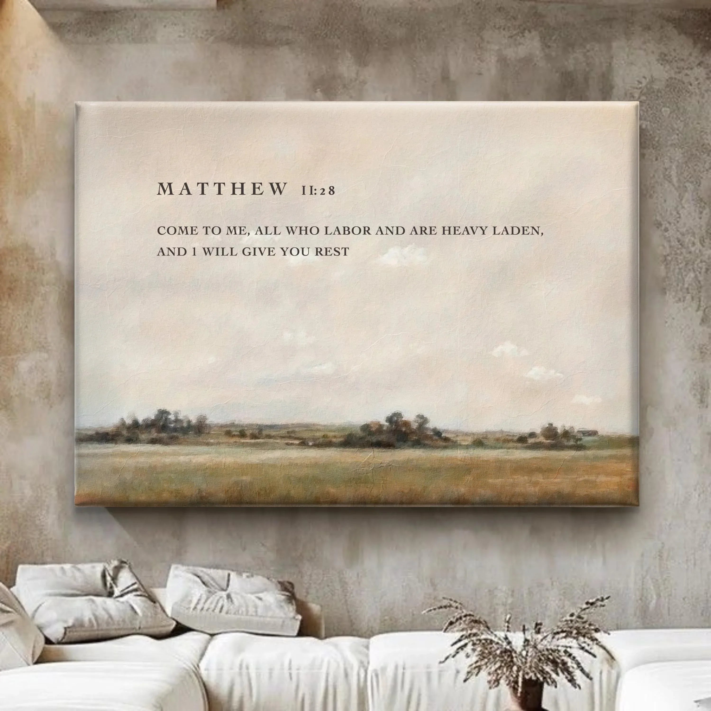 Matthew 11:28 | Modern Christian Canvas