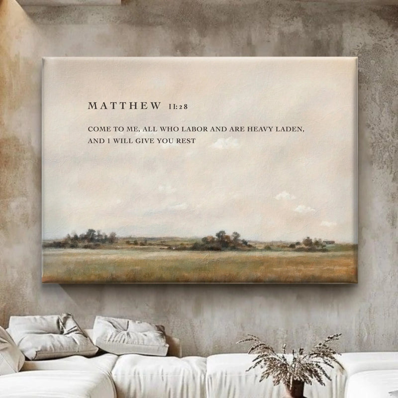 Matthew 11:28 | Modern Christian Canvas