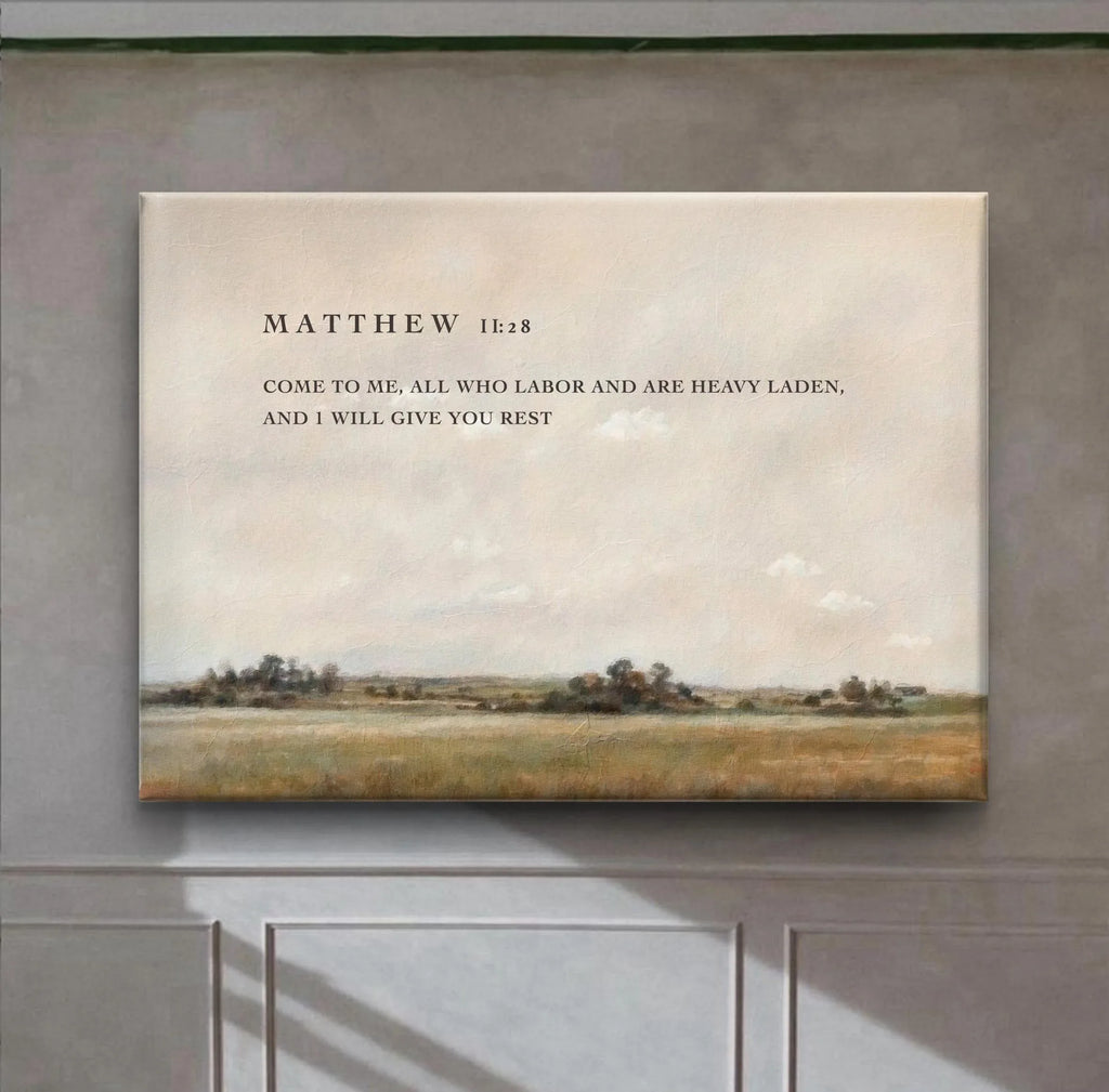 Matthew 11:28 | Modern Christian Canvas
