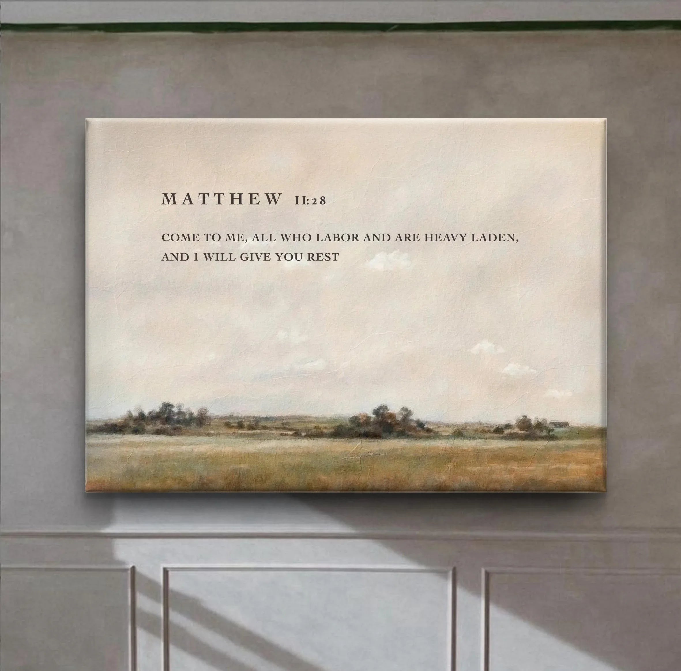Matthew 11:28 | Modern Christian Canvas