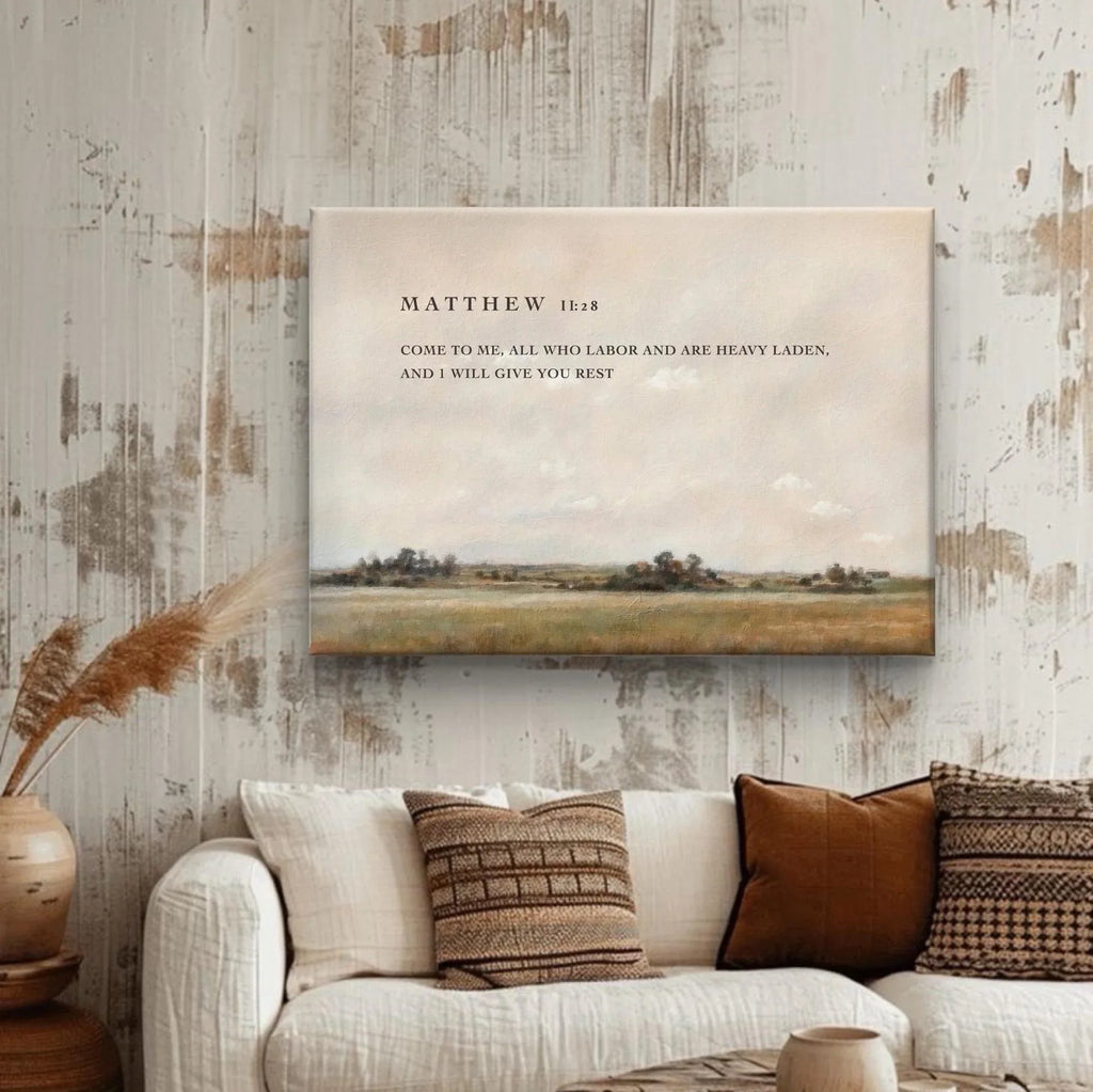 Matthew 11:28 | Modern Christian Canvas