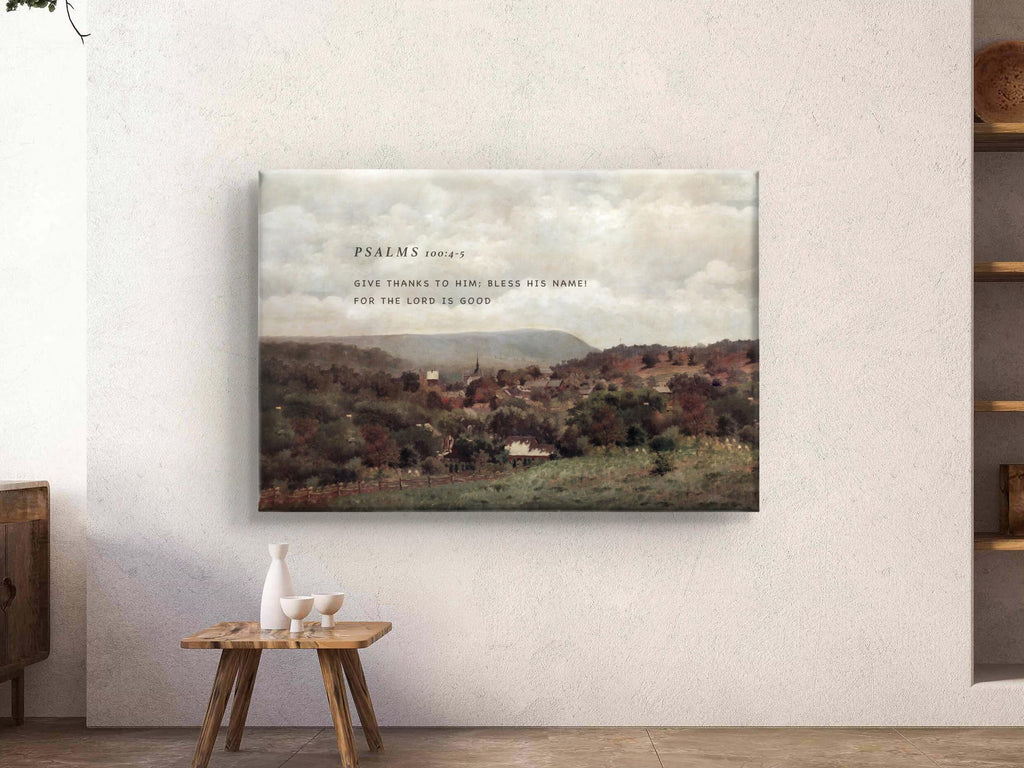 Psalms 100:4-5 | Modern Christian Canvas
