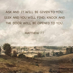 Matthew7:7 | Modern Christian Canvas