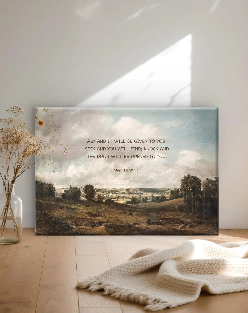 Matthew7:7 | Modern Christian Canvas