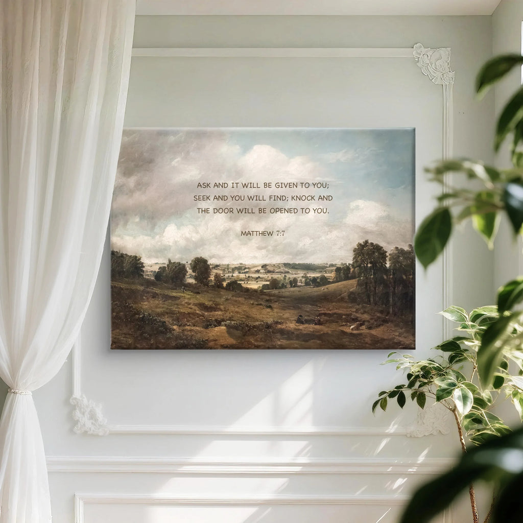Matthew7:7 | Modern Christian Canvas