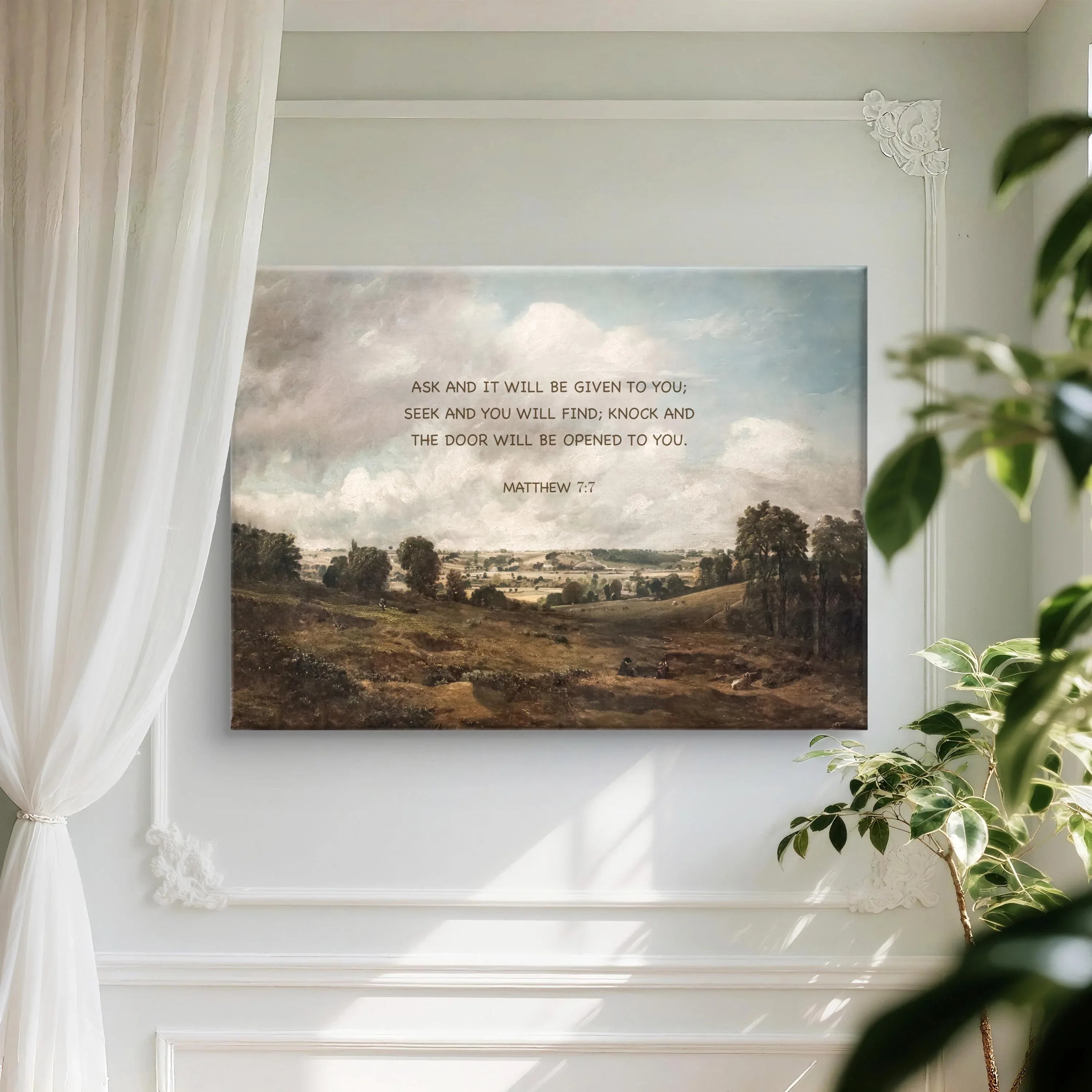Matthew7:7 | Modern Christian Canvas