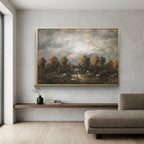 Shepherd and Sheep- Modern Christian Art print poster